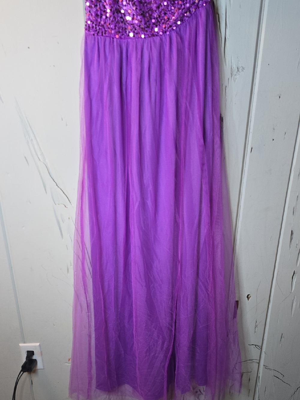 Chic Strapless Purple Dress - Picture 2 of 4